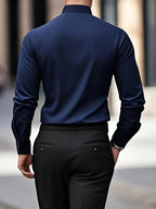 Edward | Men's Long-Sleeved Breathable Shirt, Slim-Fit Smart Shirt | My Sweet Wardrobe