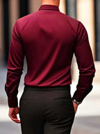 Edward | Men's Long-Sleeved Breathable Shirt, Slim-Fit Smart Shirt | My Sweet Wardrobe