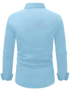 Edward | Men's Long-Sleeved Breathable Shirt, Slim-Fit Smart Shirt | My Sweet Wardrobe