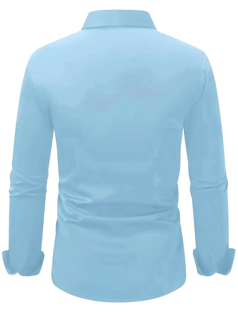 Edward | Men's Long-Sleeved Breathable Shirt, Slim-Fit Smart Shirt | My Sweet Wardrobe