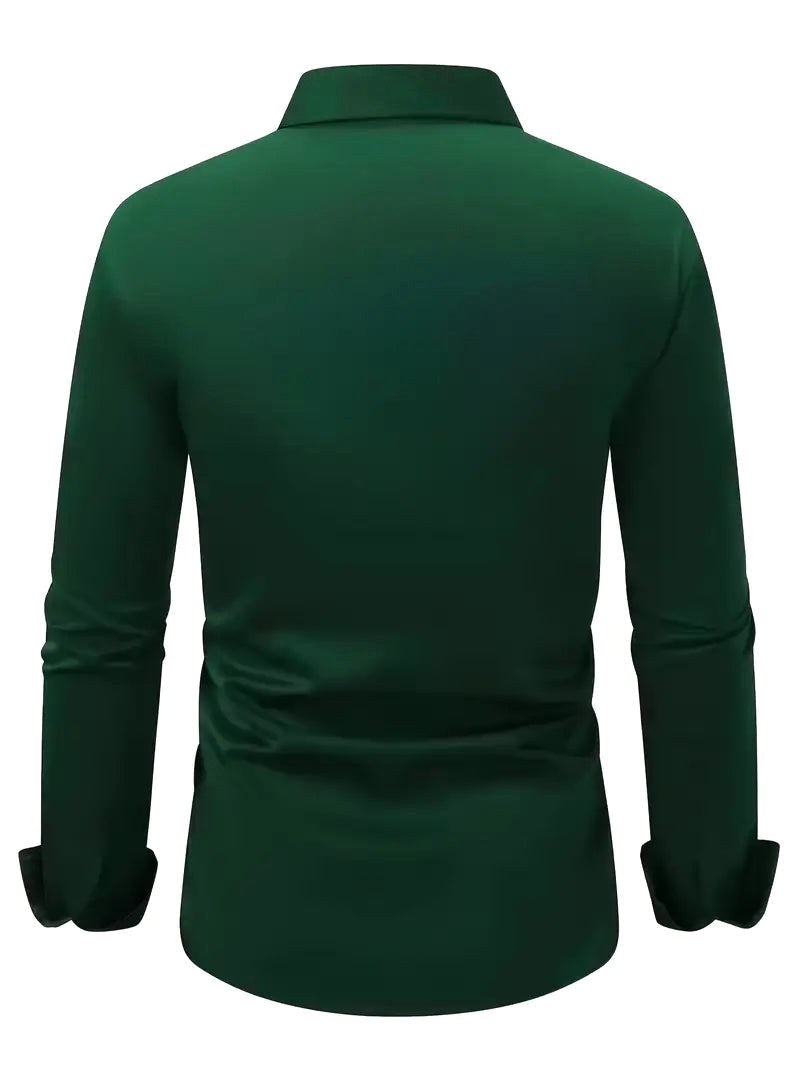 Edward | Men's Long-Sleeved Breathable Shirt, Slim-Fit Smart Shirt | My Sweet Wardrobe