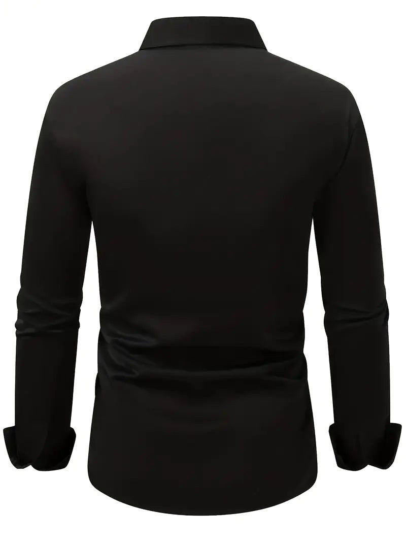 Edward | Men's Long-Sleeved Breathable Shirt, Slim-Fit Smart Shirt | My Sweet Wardrobe