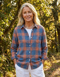 Ella | Women's Plaid Flannel Shirt, Regular-Fit Cotton Shirt | My Sweet Wardrobe