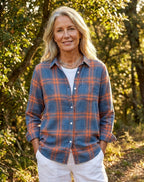Ella | Women's Plaid Flannel Shirt, Regular-Fit Cotton Shirt | My Sweet Wardrobe