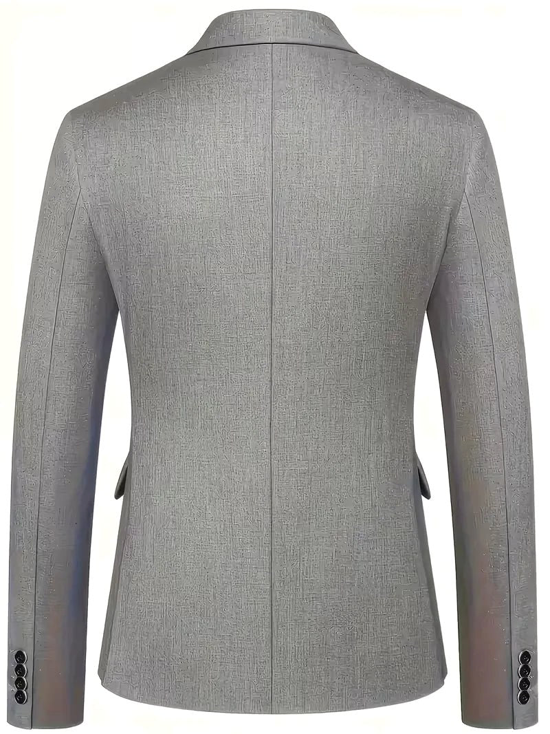 Elliot | Men's Slim-Fit Three-Piece Suit, Double-Breasted Waistcoat Trouser Suit | My Sweet Wardrobe