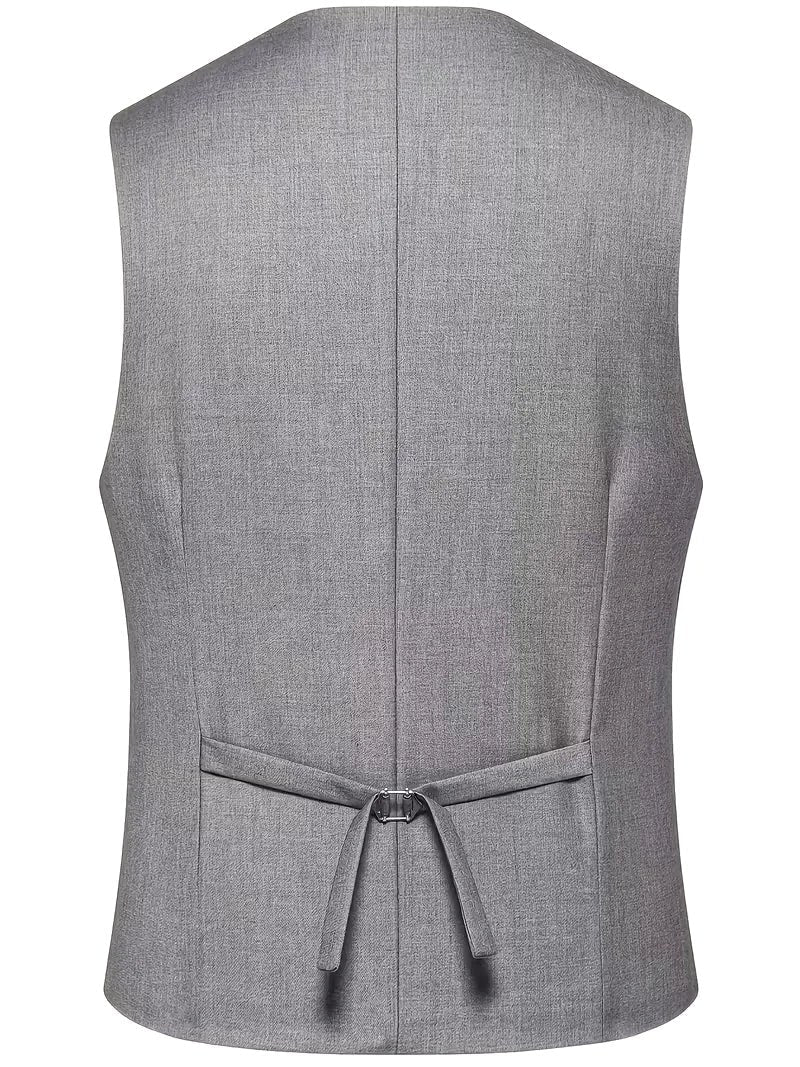Elliot | Men's Slim-Fit Three-Piece Suit, Double-Breasted Waistcoat Trouser Suit | My Sweet Wardrobe