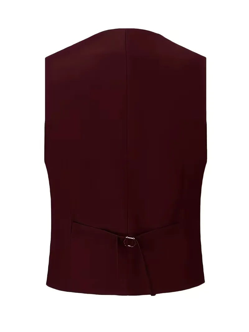Elliot | Men's Slim-Fit Three-Piece Suit, Double-Breasted Waistcoat Trouser Suit | My Sweet Wardrobe