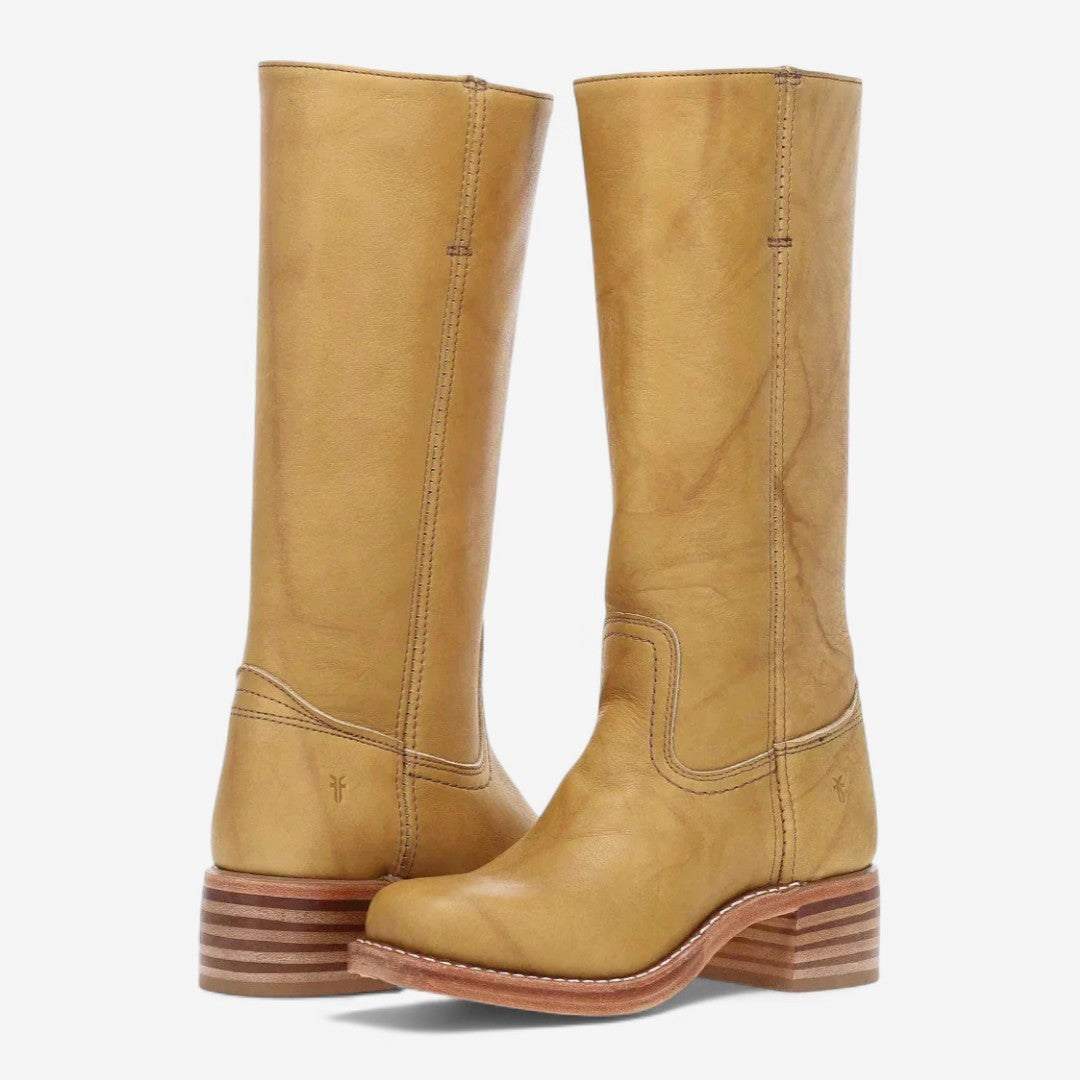 Eloane | Women's Cushioned Slip-On Cowboy Boots, Western-Style Ankle Boots | My Sweet Wardrobe | Brown