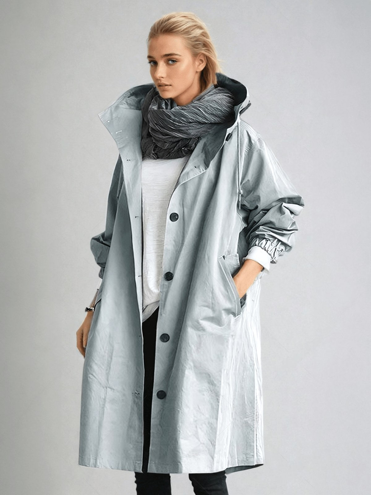 Elodie | Women's Relaxed Tailored Trench Coat, Beige Autumn Coat | My Sweet Wardrobe