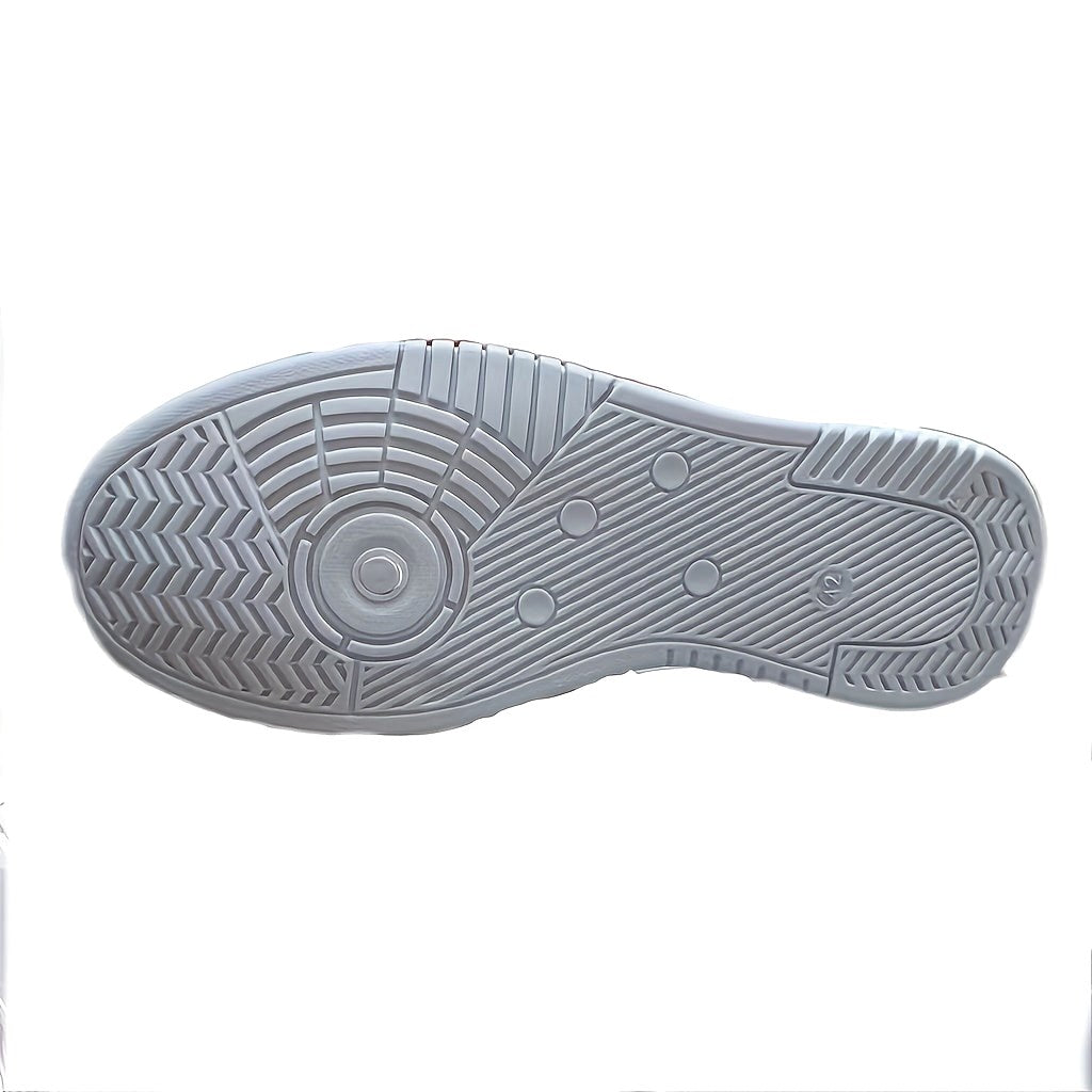 Emil | Men's Sports Shoes with Geometric Pattern, Lace-Up Shoes with Tread Sole | My Sweet Wardrobe | Grey