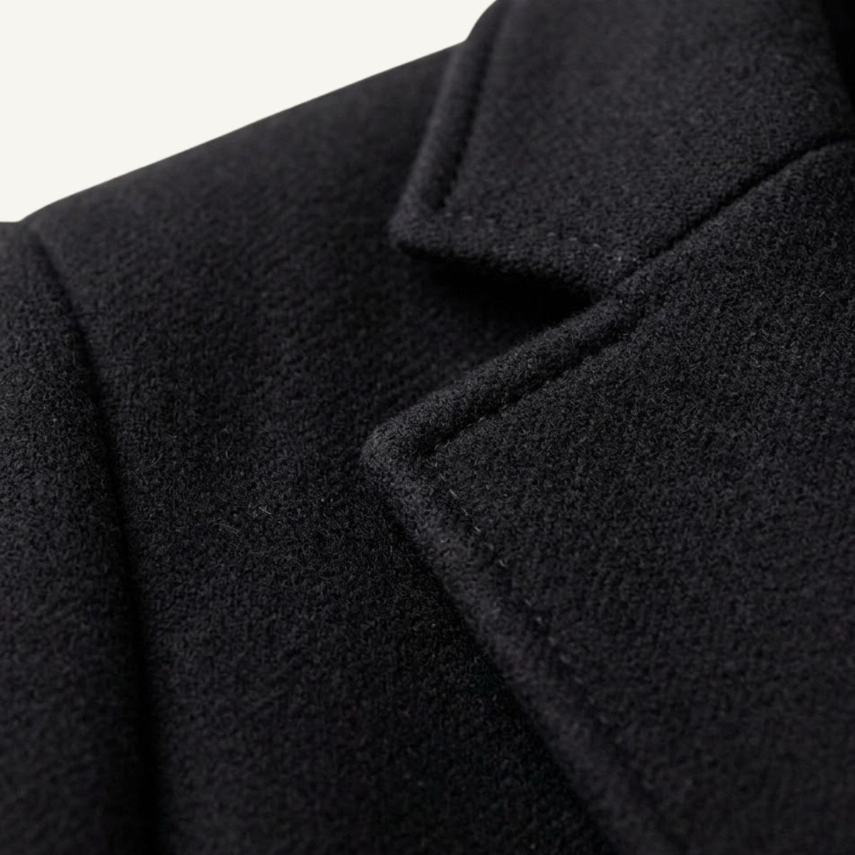Emmett | Men's Wool-Cashmere Mid-Length Coat, Tailored Autumn Coat | My Sweet Wardrobe