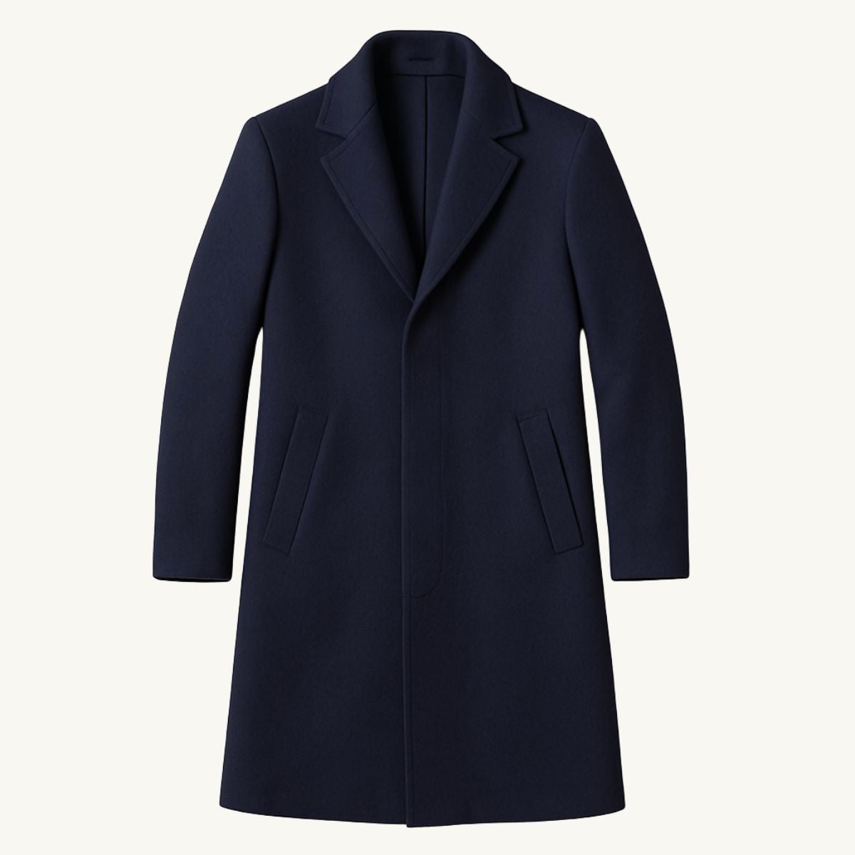 Emmett | Men's Wool-Cashmere Mid-Length Coat, Tailored Autumn Coat | My Sweet Wardrobe