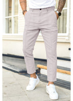 Erik | Men's Trousers with Tapered Leg, Ankle-Length Trousers | My Sweet Wardrobe | Black