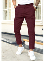 Erik | Men's Trousers with Tapered Leg, Ankle-Length Trousers | My Sweet Wardrobe | Black