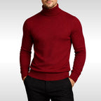 Erwin | Men's Fine-Knit Turtleneck Jumper, Classic Autumn Jumper | My Sweet Wardrobe | Black