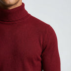 Erwin | Men's Fine-Knit Turtleneck Jumper, Classic Autumn Jumper | My Sweet Wardrobe | Black