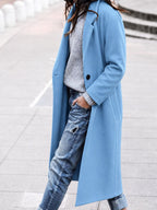 Esther | Women's Oversized Trench Coat with Wide Lapel, Long Relaxed Coat | My Sweet Wardrobe
