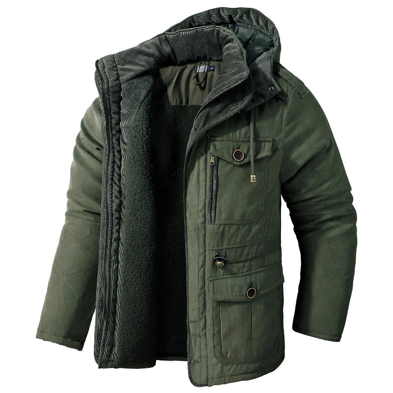 Ethan | Men's Insulated Jacket with Cold Protection, Windproof Autumn Jacket | My Sweet Wardrobe | Grey