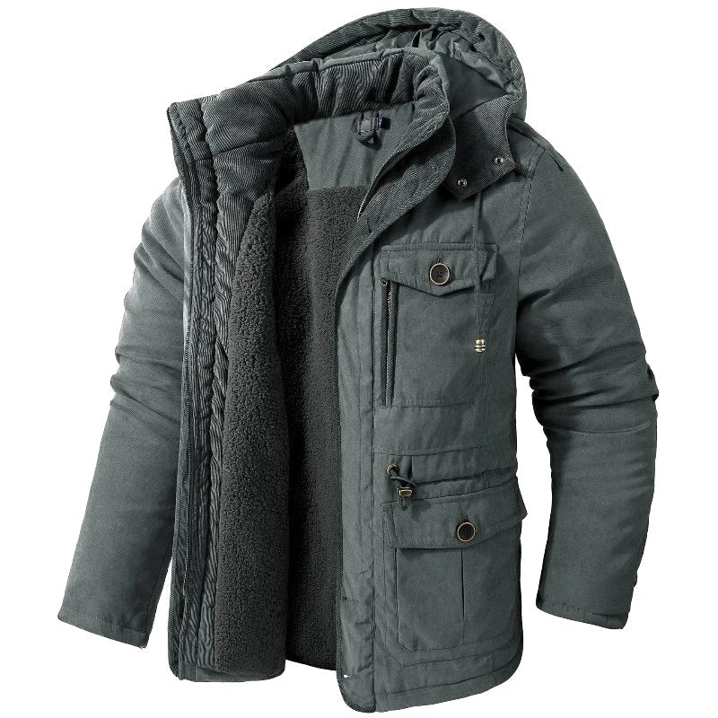 Ethan | Men's Insulated Jacket with Cold Protection, Windproof Autumn Jacket | My Sweet Wardrobe | Black