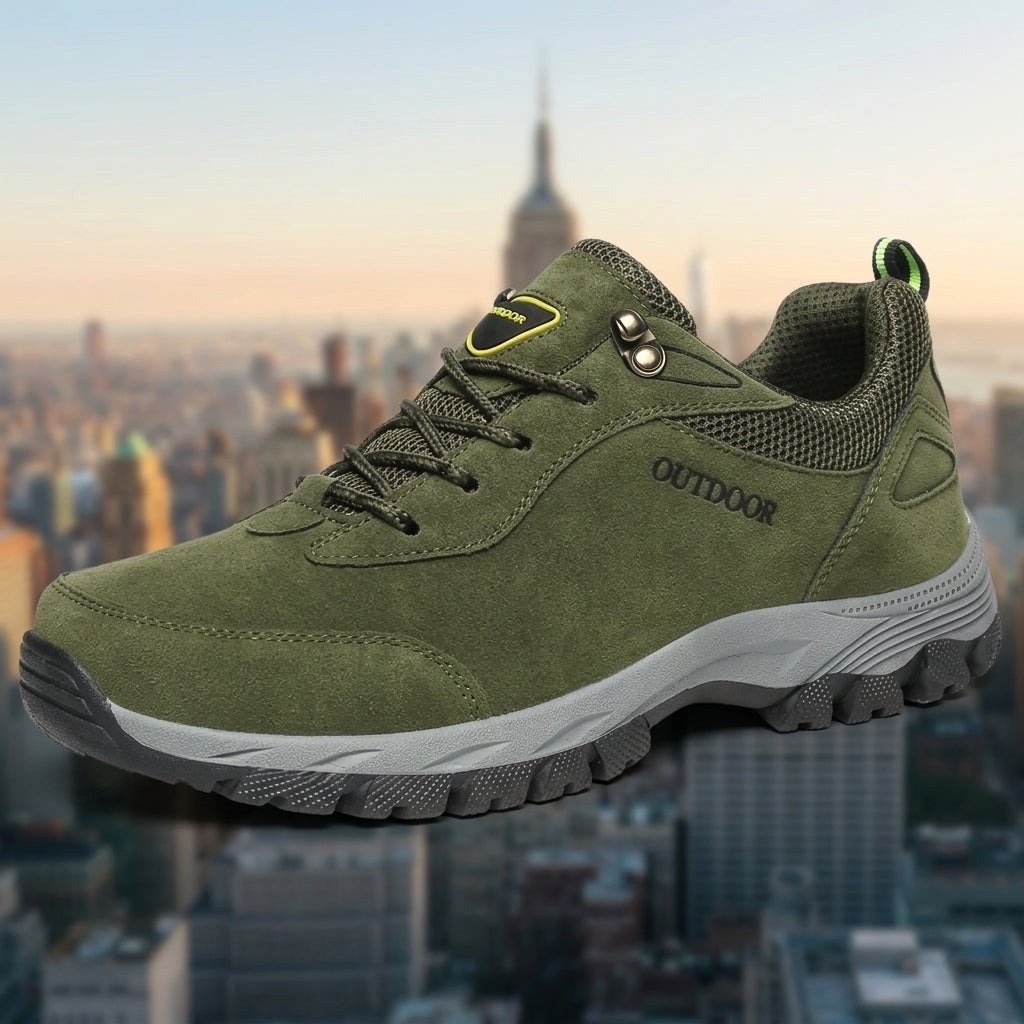 Ethan | Men's Suede and Mesh Hiking Shoes, Grip Sole Walking Shoes | My Sweet Wardrobe