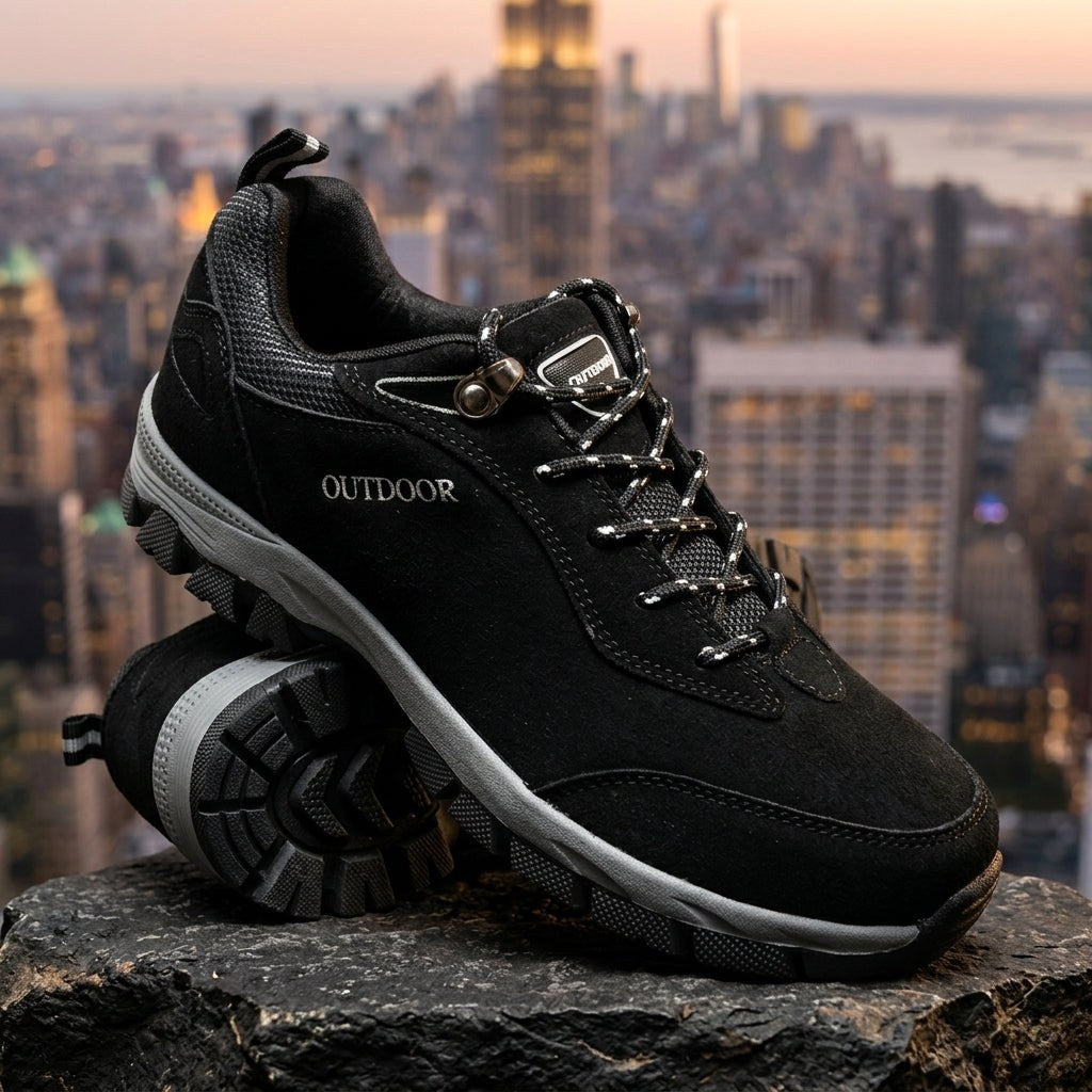 Ethan | Men's Suede and Mesh Hiking Shoes, Grip Sole Walking Shoes | My Sweet Wardrobe