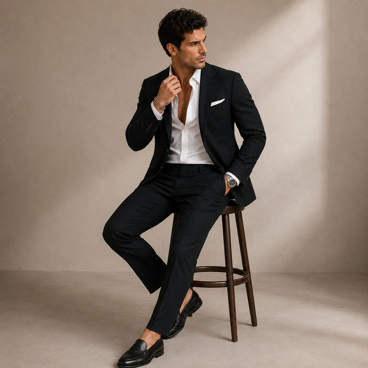 Evan | Men's Slim Fit Blazer and Trousers, Tailored Two-Piece Suit | Dressific