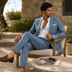 Evan | Men's Slim Fit Blazer and Trousers, Tailored Two-Piece Suit | Dressific