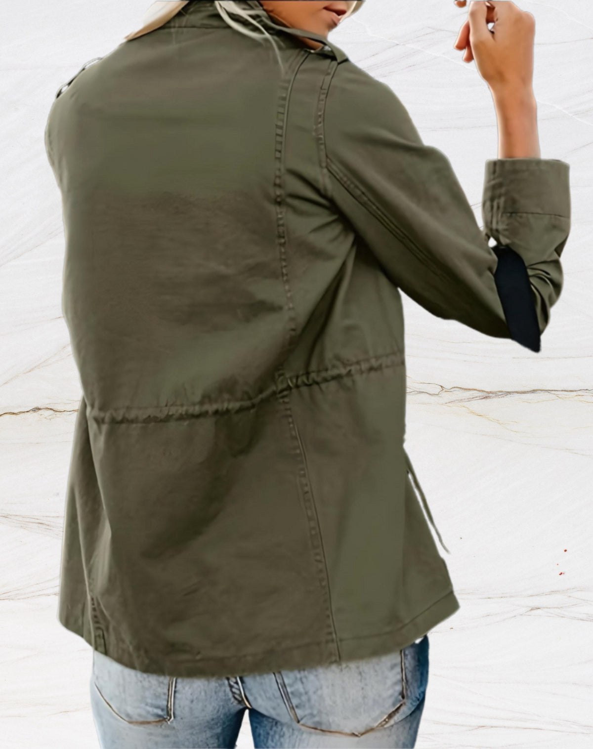 Evie | Women's Structured Utility Jacket, Smart Casual Jacket | My Sweet Wardrobe