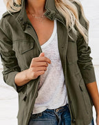 Evie | Women's Structured Utility Jacket, Smart Casual Jacket | My Sweet Wardrobe