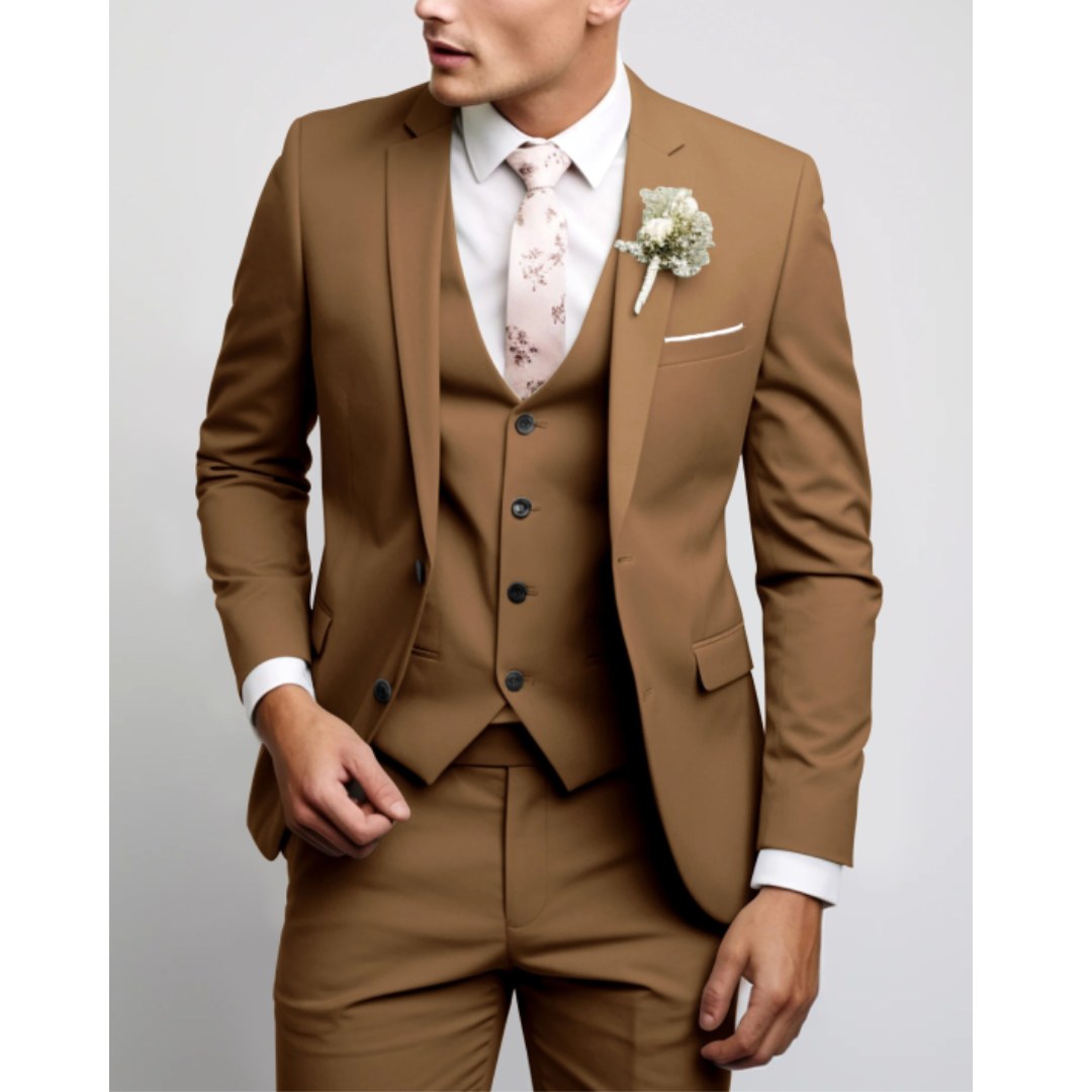 Felix | Men's Suit for Wedding Guests in Slim Fit Cut, Three-Piece Suit | My Sweet Wardrobe | Light Blue