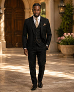 Phillip | Men's Three-Piece Suit with Vest and Lapels, Classic Suit | My Sweet Wardrobe