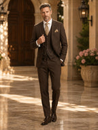 Phillip | Men's Three-Piece Suit with Vest and Lapels, Classic Suit | My Sweet Wardrobe