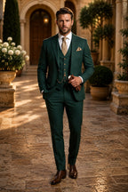 Phillip | Men's Three-Piece Suit with Vest and Lapels, Classic Suit | My Sweet Wardrobe