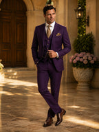 Phillip | Men's Three-Piece Suit with Vest and Lapels, Classic Suit | My Sweet Wardrobe
