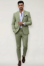 Finley | Men's Slim Fit Suit Set, Tailored Blazer Suit | My Sweet Wardrobe | Light Green