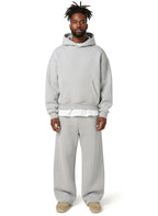 Florian | Men's Hooded Tracksuit with Straight Fit, Hoodie Set | My Sweet Wardrobe | Light Grey