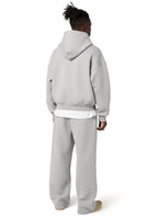 Florian | Men's Hooded Tracksuit with Straight Fit, Hoodie Set | My Sweet Wardrobe | Light Grey