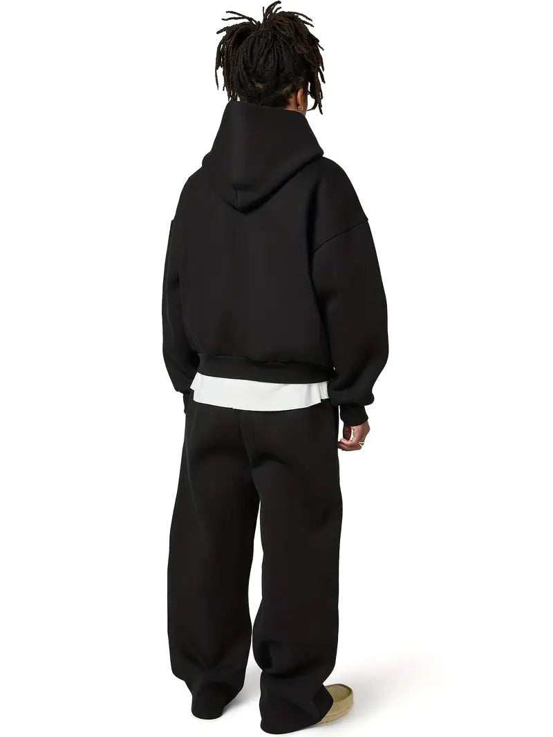 Florian | Men's Hooded Tracksuit with Straight Fit, Hoodie Set | My Sweet Wardrobe | Light Grey