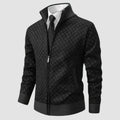 Frank | Men's Zip-Up Cardigan, Lightweight Cardigan Jacket | My Sweet Wardrobe | Black