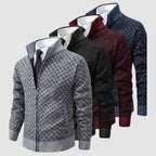 Frank | Men's Zip-Up Cardigan, Lightweight Cardigan Jacket | My Sweet Wardrobe | Black