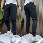 Frank | Men's Elasticated Cargo Trousers, Flexible Stretch Trousers | My Sweet Wardrobe