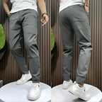 Frank | Men's Elasticated Cargo Trousers, Flexible Stretch Trousers | My Sweet Wardrobe