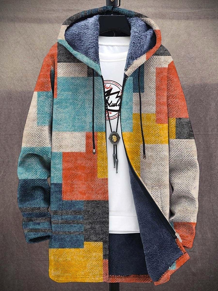 Franziska | Women's Knit Waistcoat with Artistic Design, Elegant Knit Cardigan | My Sweet Wardrobe | Multicolour Blue