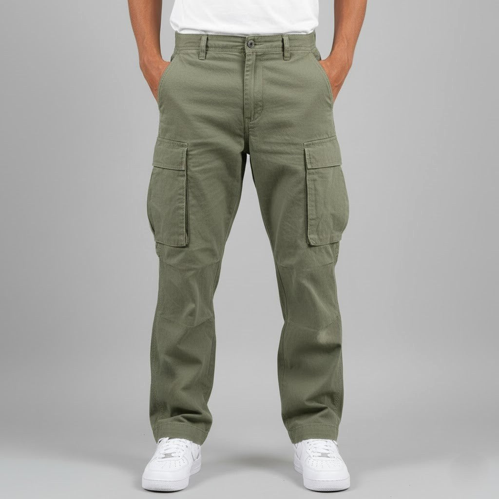 Freddie | Men's Relaxed Fit Cargo Trousers, Side Pocket Streetwear Trousers | My Sweet Wardrobe