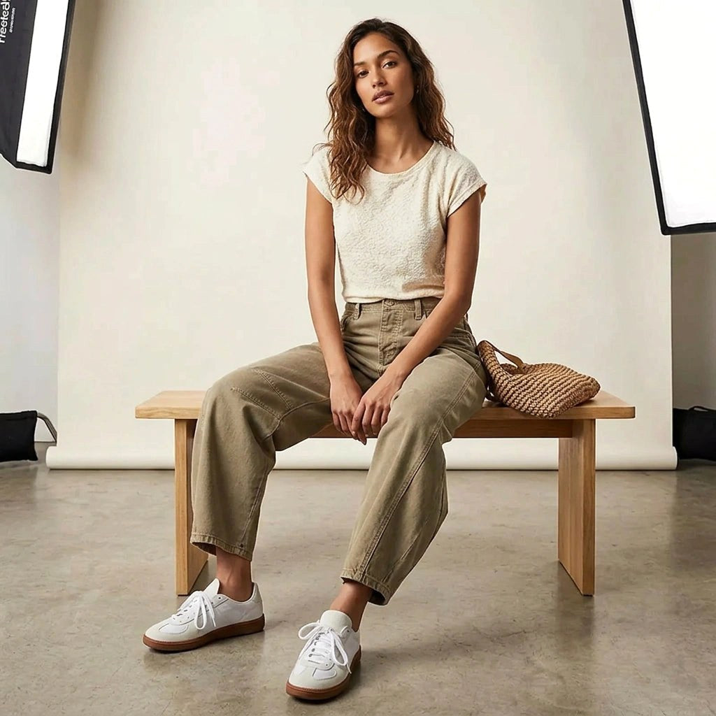 Freya | Women's Relaxed Barrel Jeans, High-Waist Denim Jeans | My Sweet Wardrobe
