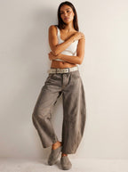 Freya | Women's Relaxed Barrel Jeans, High-Waist Denim Jeans | My Sweet Wardrobe