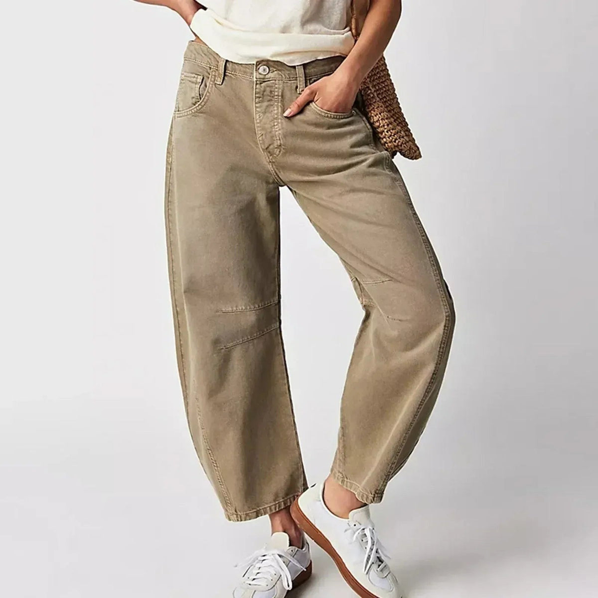 Freya | Women's Relaxed Barrel Jeans, High-Waist Denim Jeans | My Sweet Wardrobe