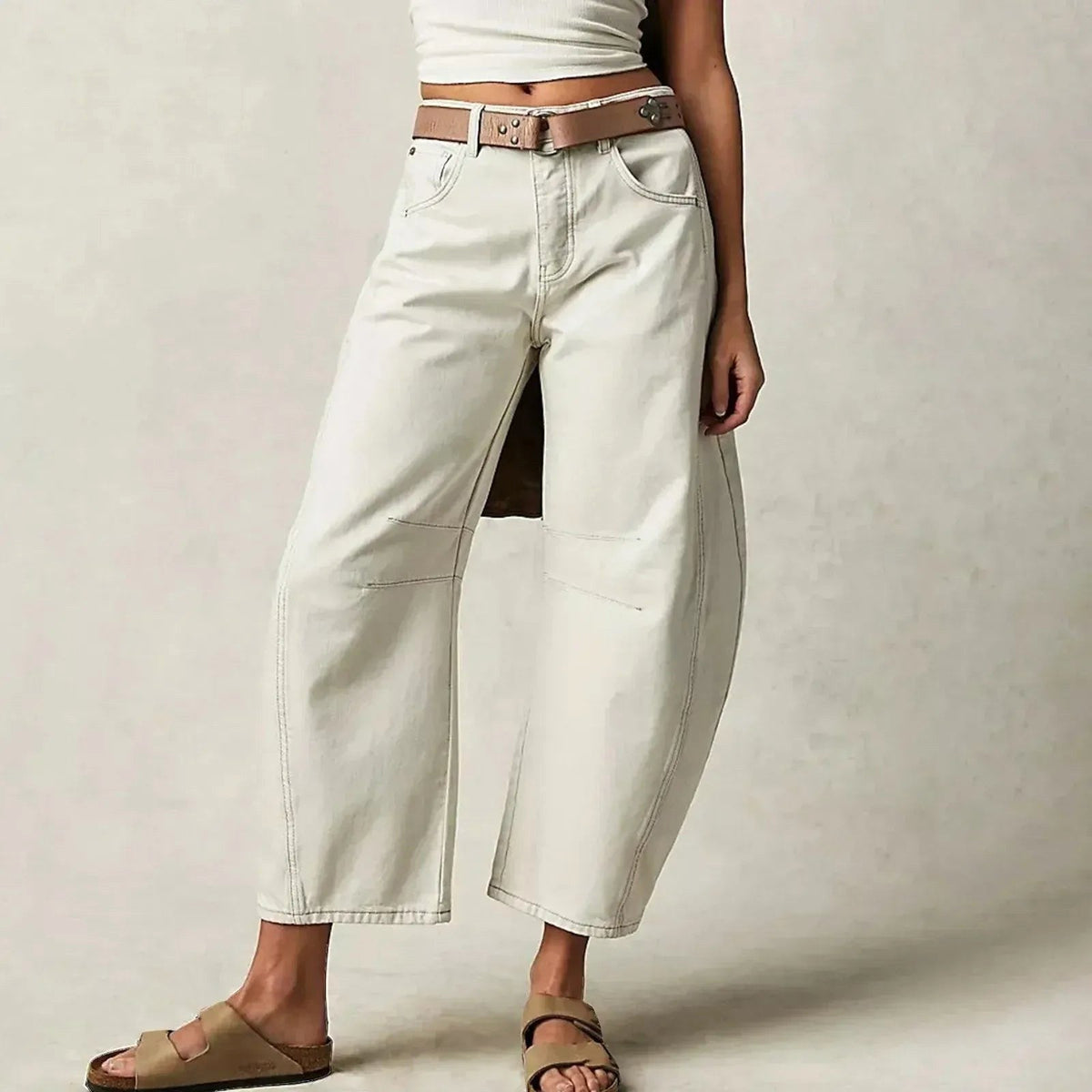 Freya | Women's Relaxed Barrel Jeans, High-Waist Denim Jeans | My Sweet Wardrobe