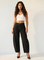Freya | Women's Relaxed Barrel Jeans, High-Waist Denim Jeans | My Sweet Wardrobe | Wit