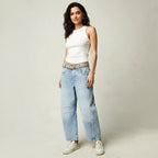 Freya | Women's Relaxed Barrel Jeans, High-Waist Denim Jeans | My Sweet Wardrobe